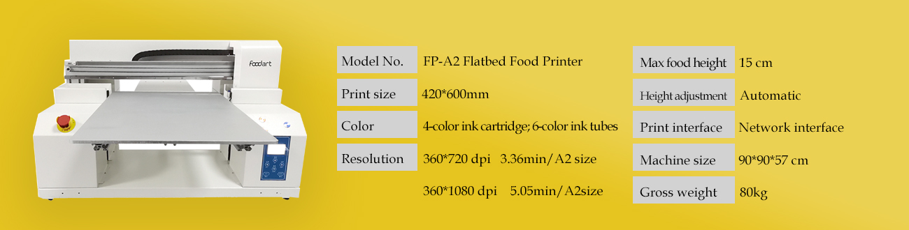 Foodart-brand-A2-طابعة طعام مسطحة،-طابعة حبر صالحة للأكل-3