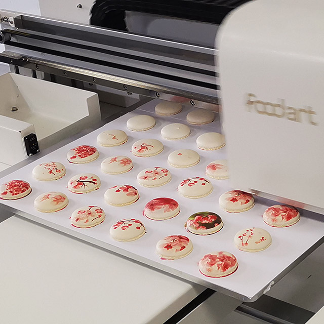 Edible-Printer-A2-Food-Printer-print-custom-edible-macarons-sakura-macarons